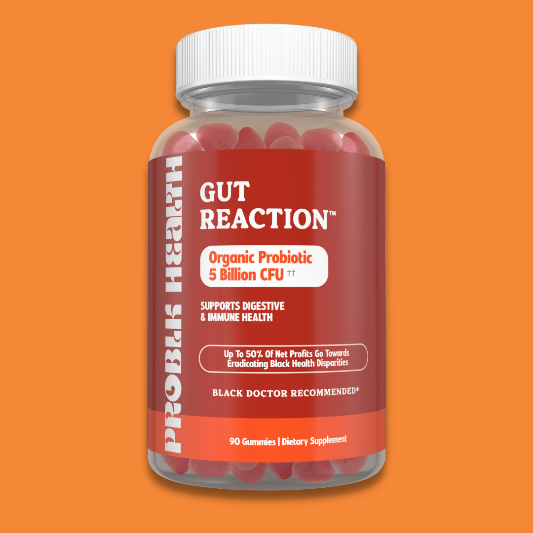 GUT REACTION- (GUMMY VERSION)- ORGANIC PROBIOTIC FORMULA  (45 DAY SUPPLY/.88 Cent A Day))