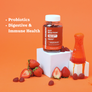GUT REACTION- (GUMMY VERSION)- ORGANIC PROBIOTIC FORMULA (45 DAY SUPPLY)