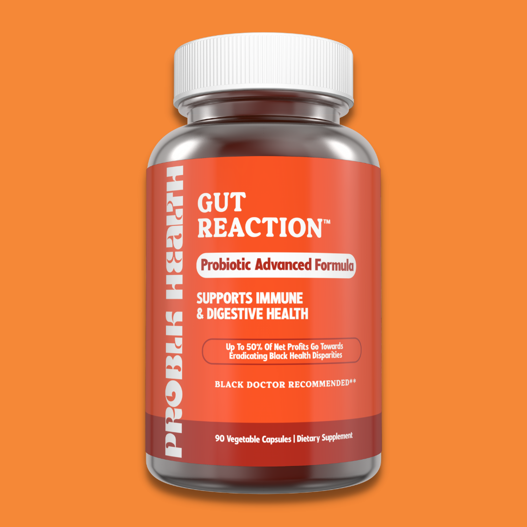 GUT REACTION (Capsule Version) -Probiotic Advanced Formula  (45 Day Supply/.66 Cent A Day))