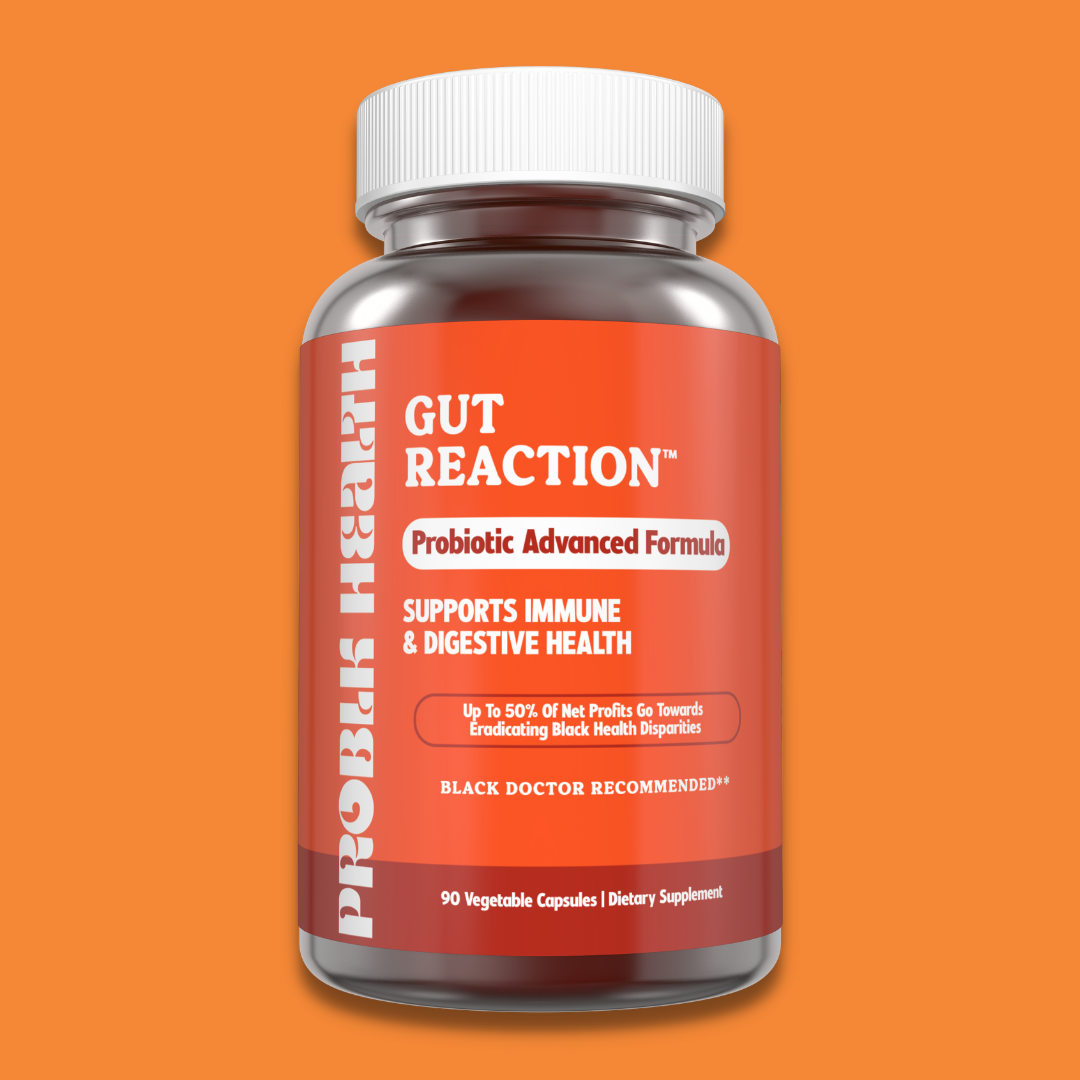 GUT REACTION (Capsule Version) -Probiotic Advanced Formula  (45 Day Supply/.88 Cent A Day))