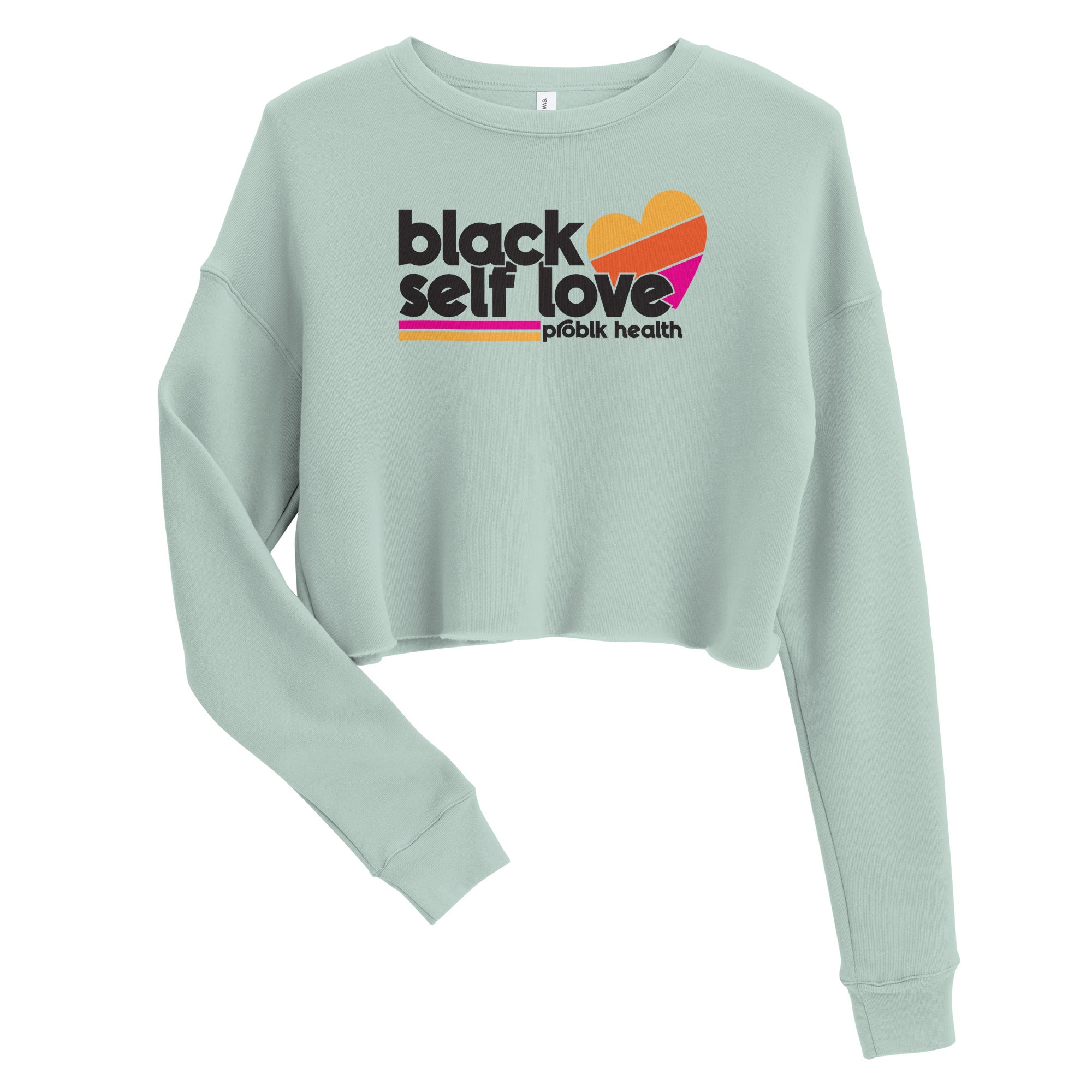 "BLACK SELF-LOVE" Premium Women's Crop Sweatshirt