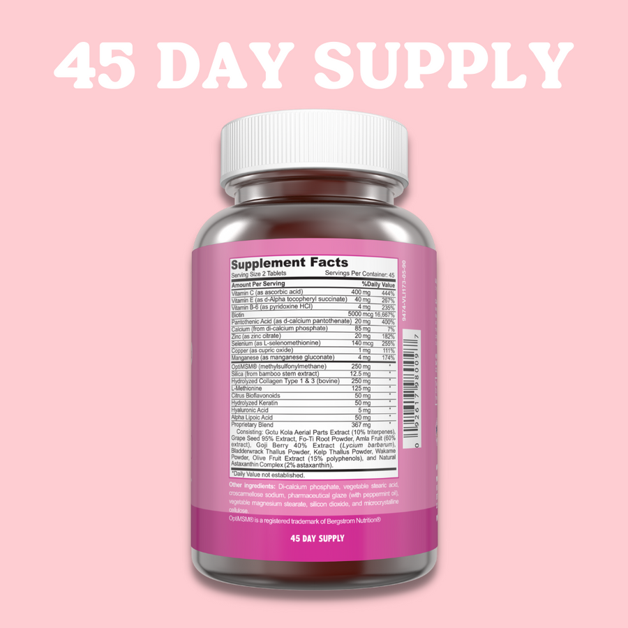 BEAUTIFUL SISTA - Hair Skin & Nails Advanced Formula Tablet (45 Day Supply)