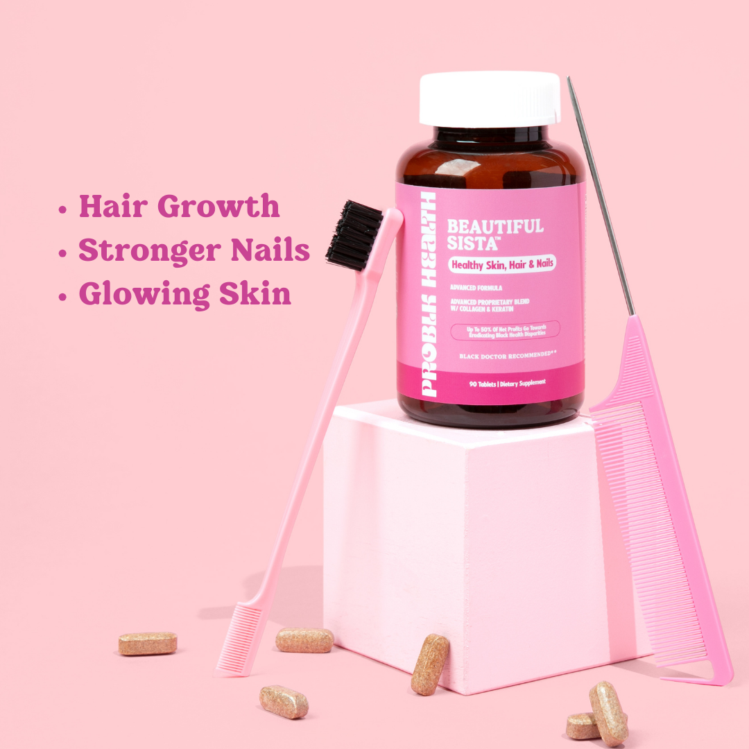BEAUTIFUL SISTA - Hair Skin & Nails Advanced Formula Tablet (45 Day Supply/.88 Cent A Day)
