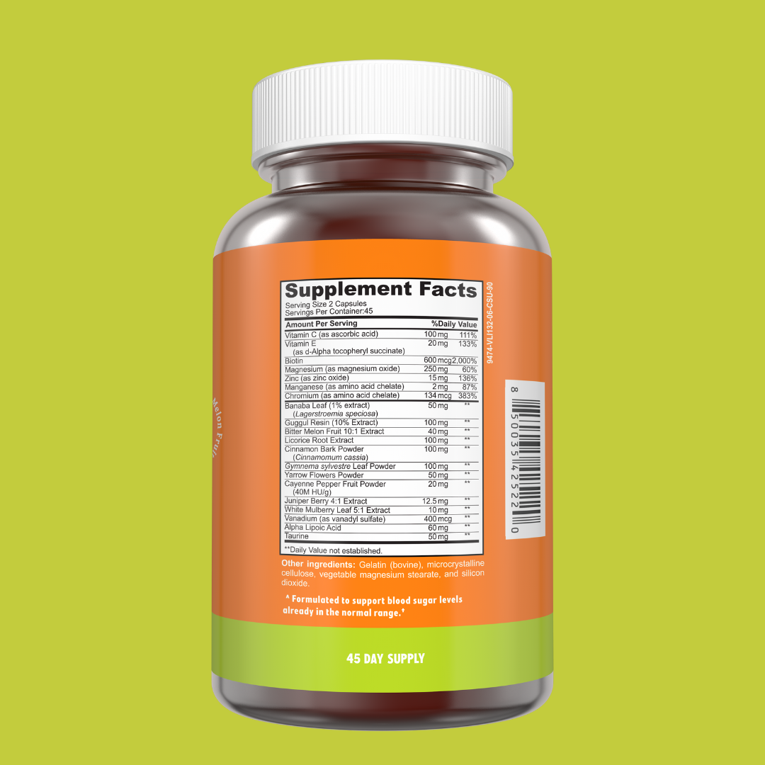 Don't Suga Coat it -Advanced Blood Sugar Support (45 Day Supply)