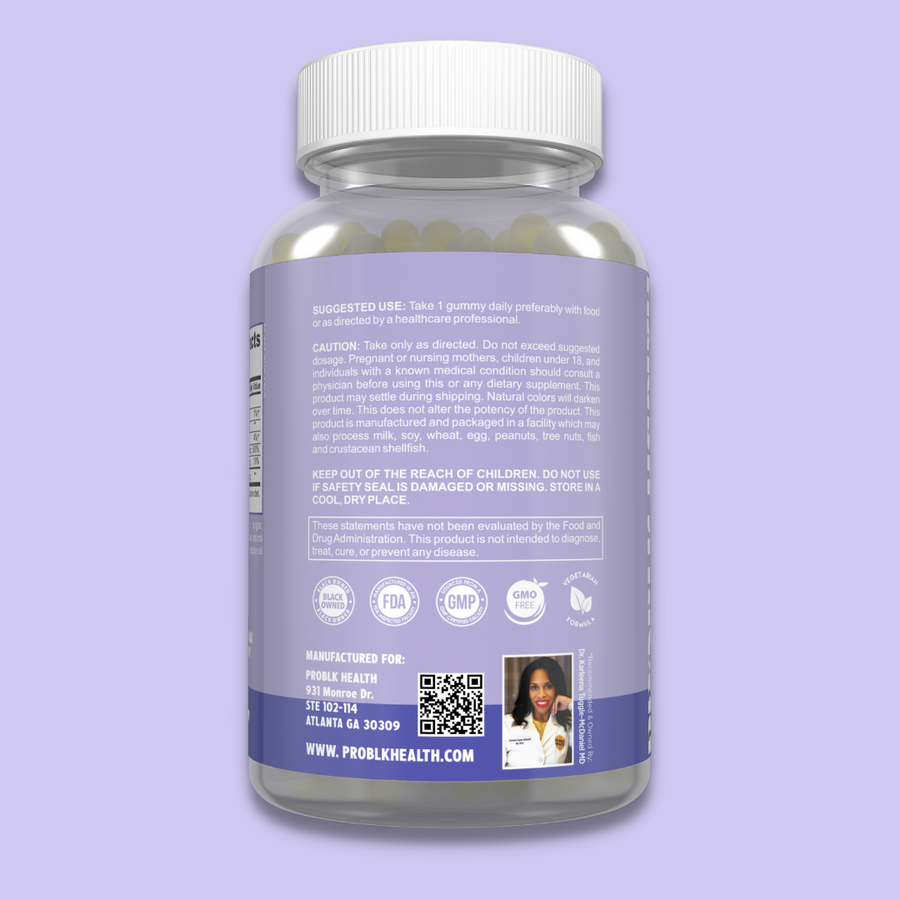 "DRAMA FREE"- Ashwagandha +Vitamin D + Zinc Gummies (45 Day Supply)