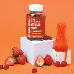 GUT REACTION- (GUMMY VERSION)- ORGANIC PROBIOTIC FORMULA  (45 DAY SUPPLY)