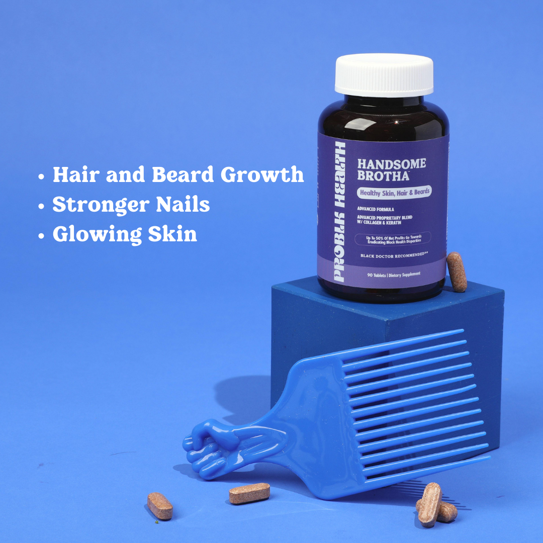 HANDSOME BROTHA-Healthy Skin & Hair Advanced Formula Tablet (45 Day Supply/.88 Cent A Day))