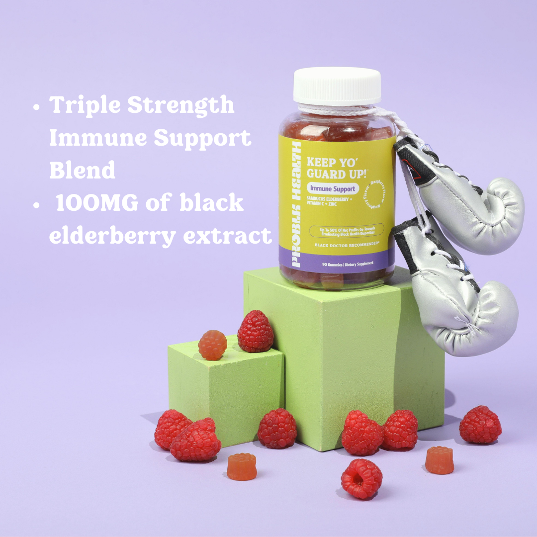 "KEEP YO GUARD UP"- Elderberry Gummies (45 Day Supply/.66 Cent A Day)