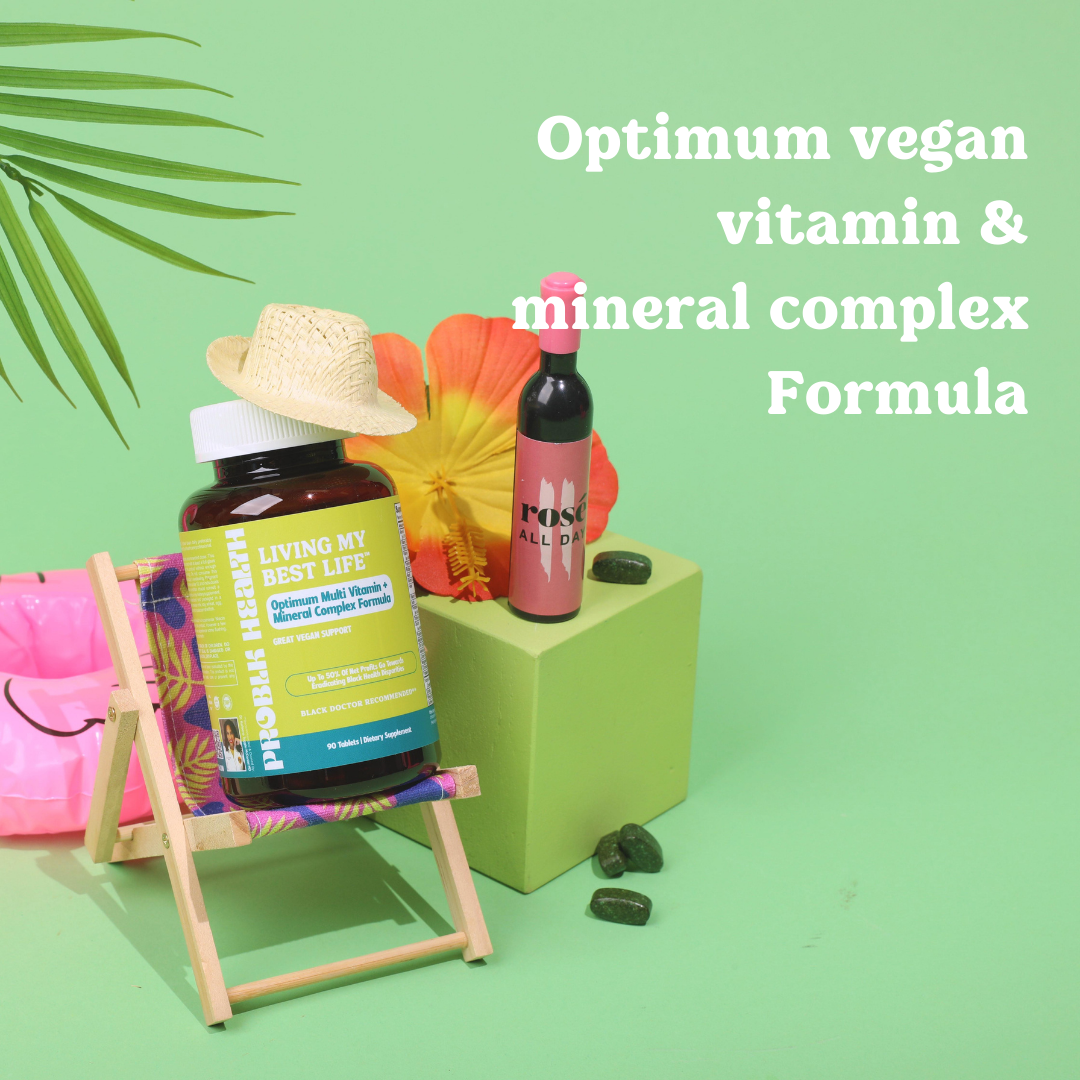 LIVING MY BEST LIFE - VEGAN Optimum Vitamin & Mineral Complex Tablets (45 Day Supply/$1 A Day)