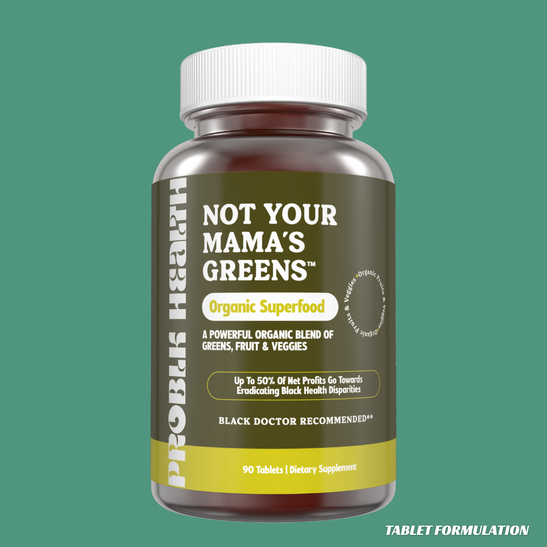 NOT YOUR MAMA'S GREENS- Organic Superfood Formula Tablets (45 Day Supply/.88 Cent A Day)
