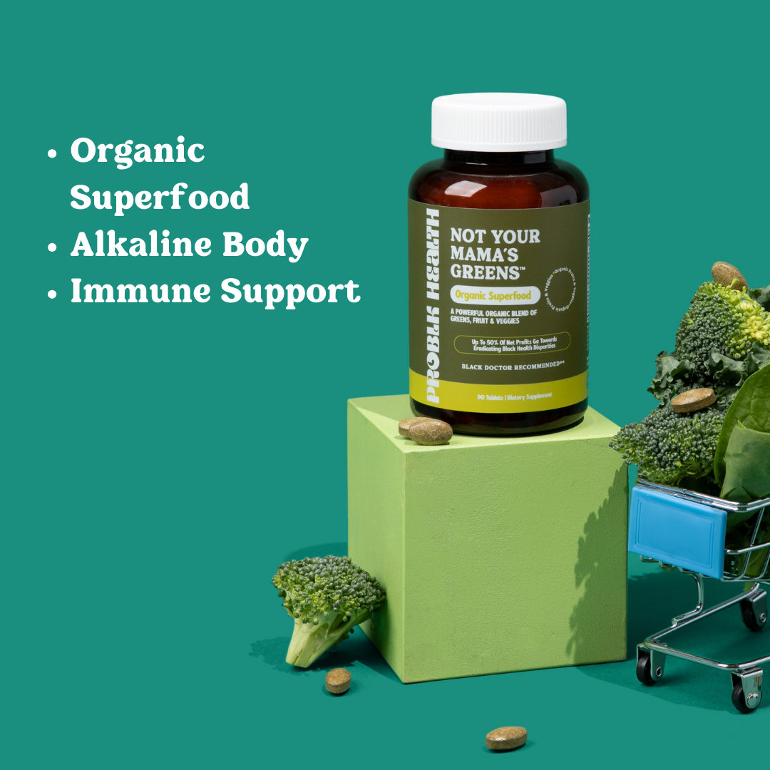 NOT YOUR MAMA'S GREENS- Organic Superfood Formula Tablets (45 Day Supply/.88 Cent A Day)