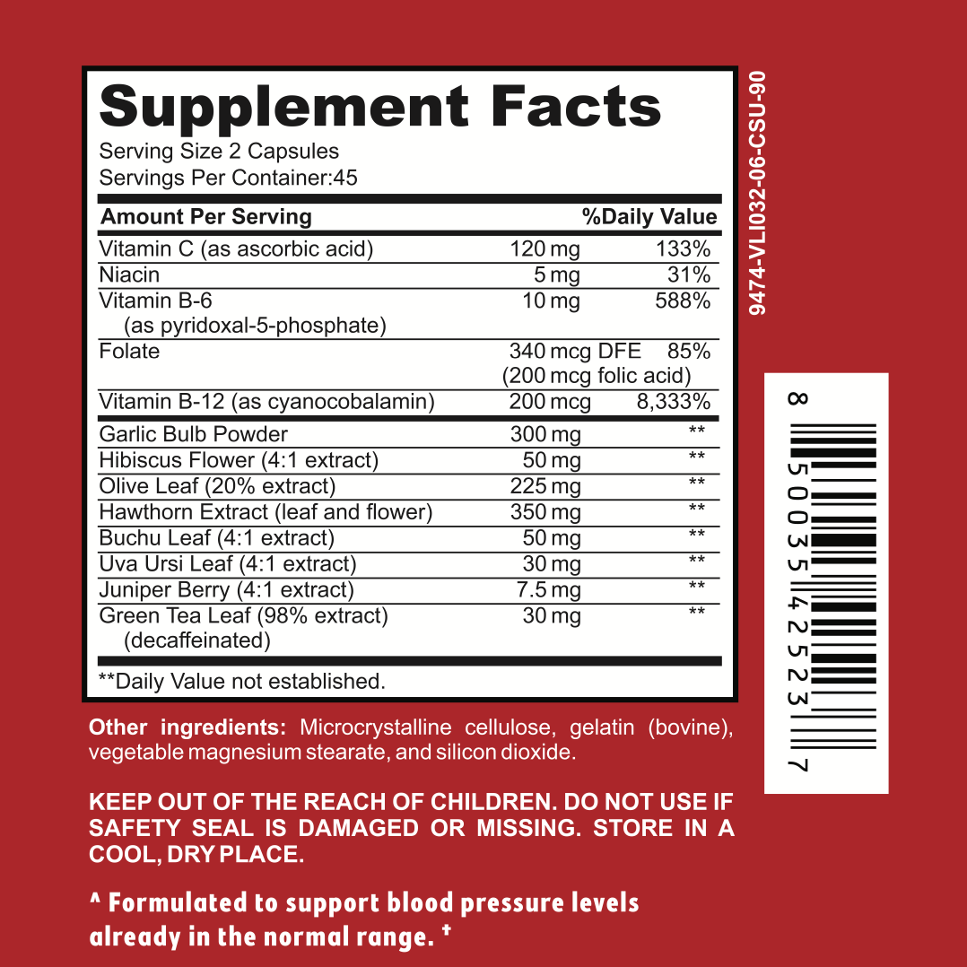 Cool Under Pressure - Advanced Blood Pressure Support (45 Day Supply)