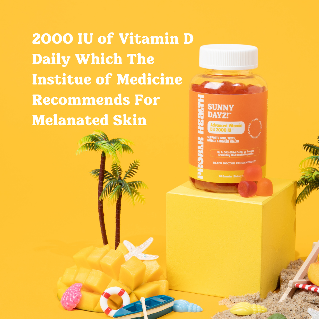 SUNNY DAYZ- Advanced Vitamin D 2000IU (Plant-Based) Gummies (45 Day Supply/.66 Cent A Day)