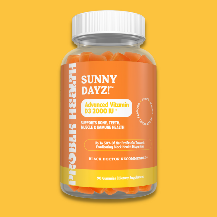 SUNNY DAYZ- Advanced Vitamin D 2000IU (Plant-Based) Gummies (45 Day Supply)