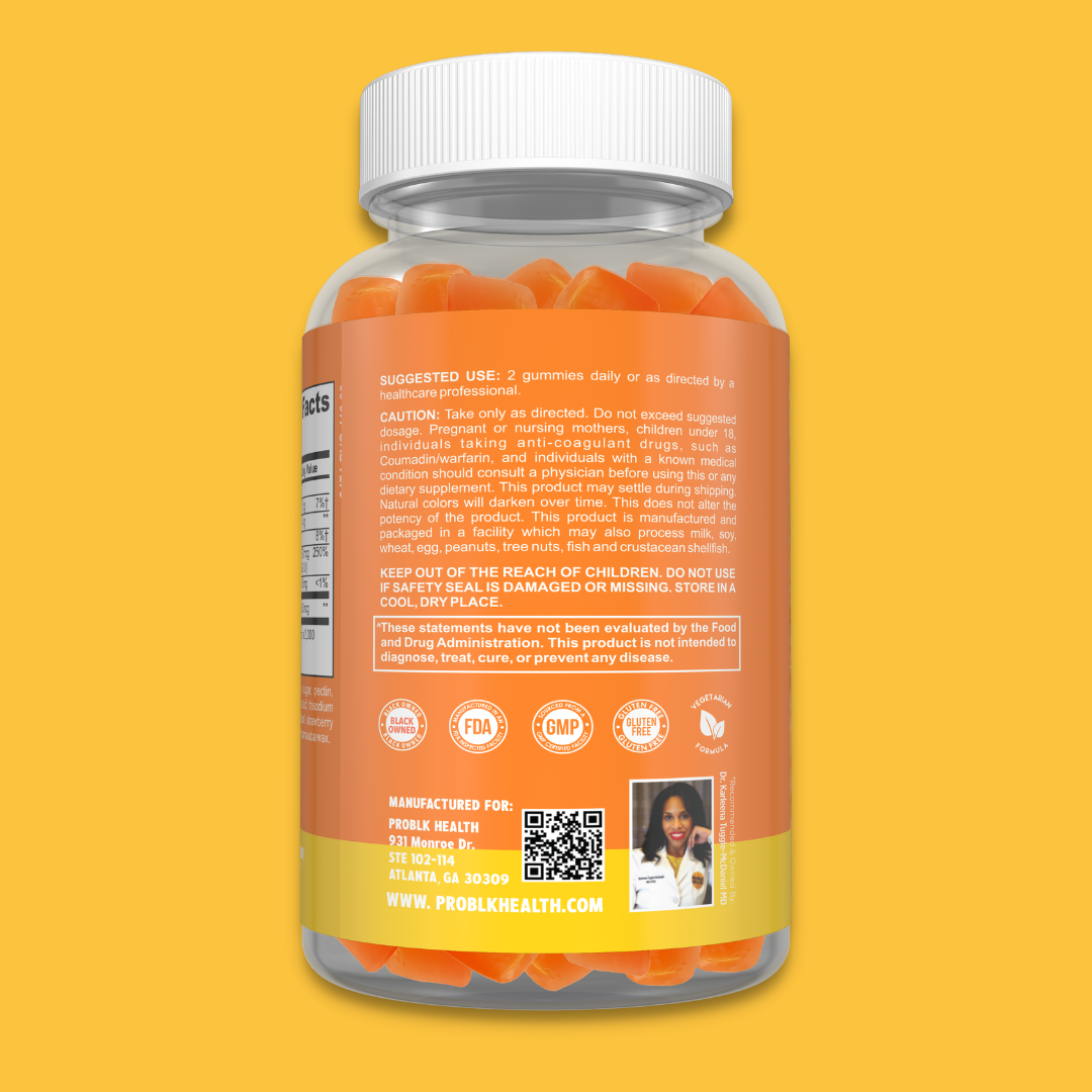 SUNNY DAYZ- Advanced Vitamin D 2000IU w/ K2 (Plant-Based) Gummies (45 Day Supply/.66 Cent A Day)