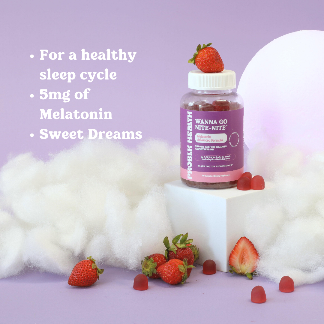 WANNA GO NITE-NITE-Melatonin (plant-based) Gummies (45 Day Supply/.66 Cent A Day)