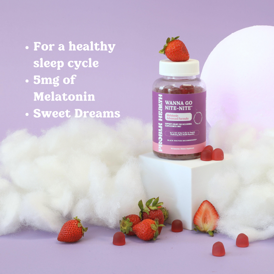 WANNA GO NITE-NITE-Melatonin (plant-based) Gummies (45 Day Supply)