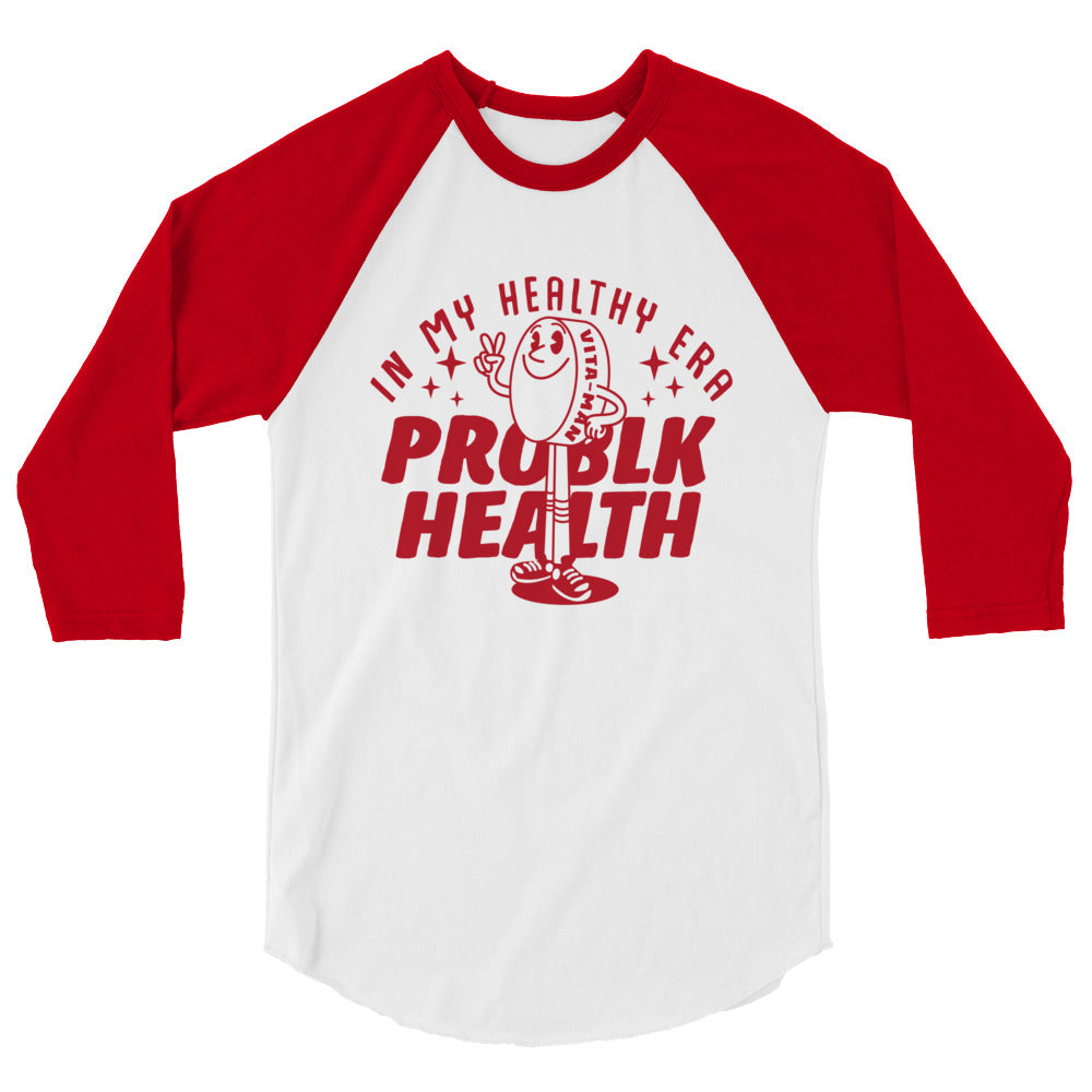 "MY HEALTHY ERA"  Retro 3/4 sleeve premium  shirt