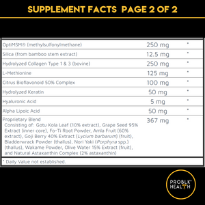 BEAUTIFUL SISTA - Hair Skin & Nails Advanced Formula Tablet (45 Day Supply)
